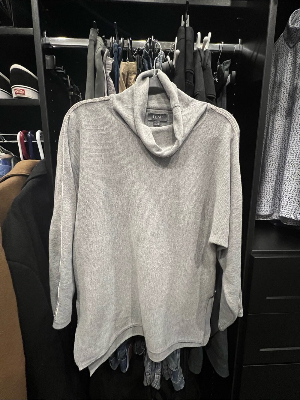 Women’s Light Gray Turtleneck Sweater